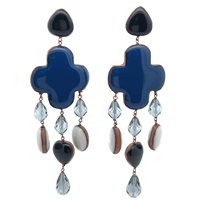 Orecchini Rosso Prezioso Donna in Legno 018 - 018